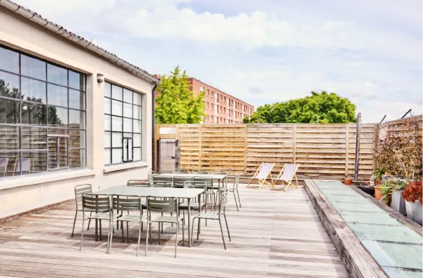 CLX production facility in Paris featuring collaborative workspaces and creative production infrastructure.