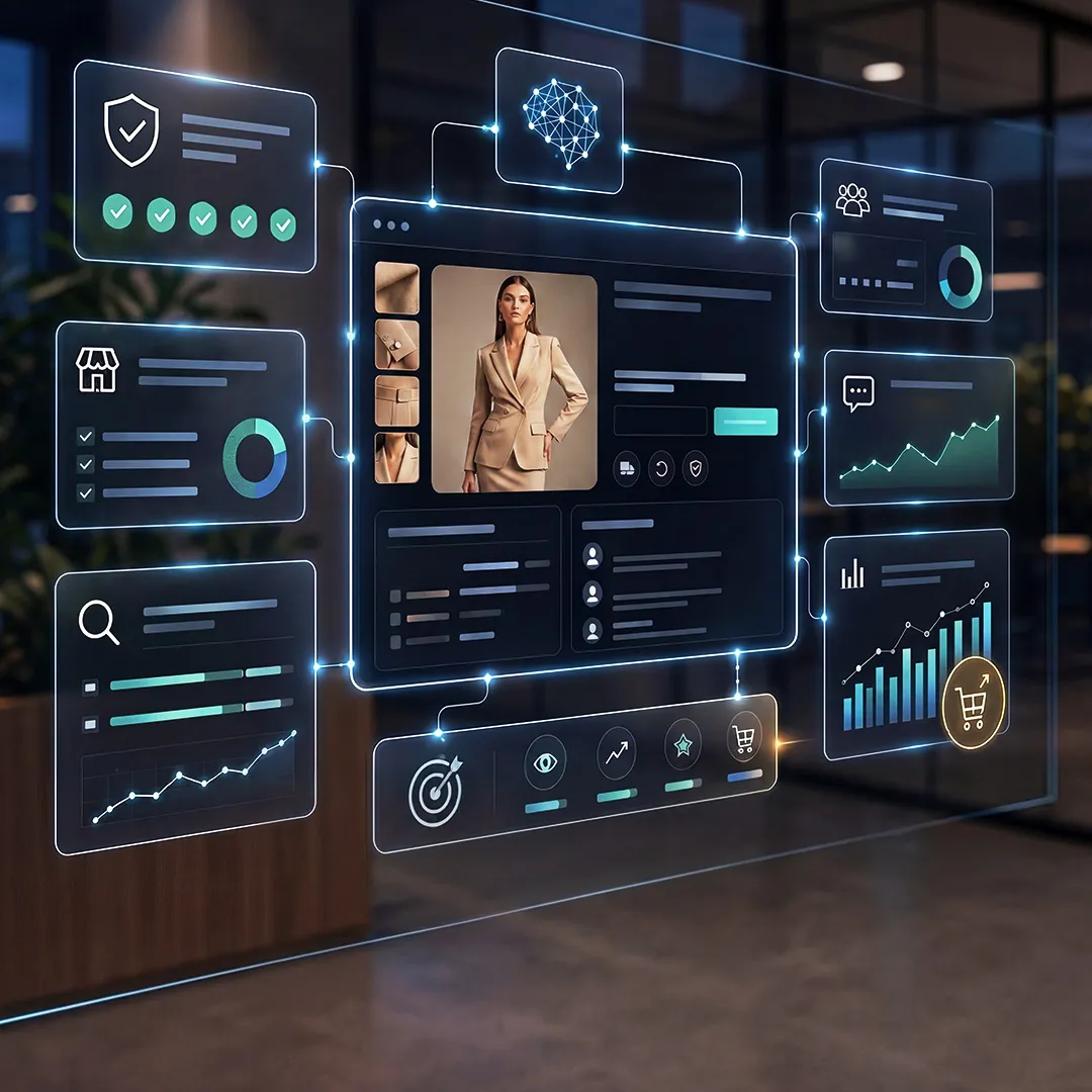 AI-driven marketplace management platform optimizing product listings, analytics, compliance, and sales performance