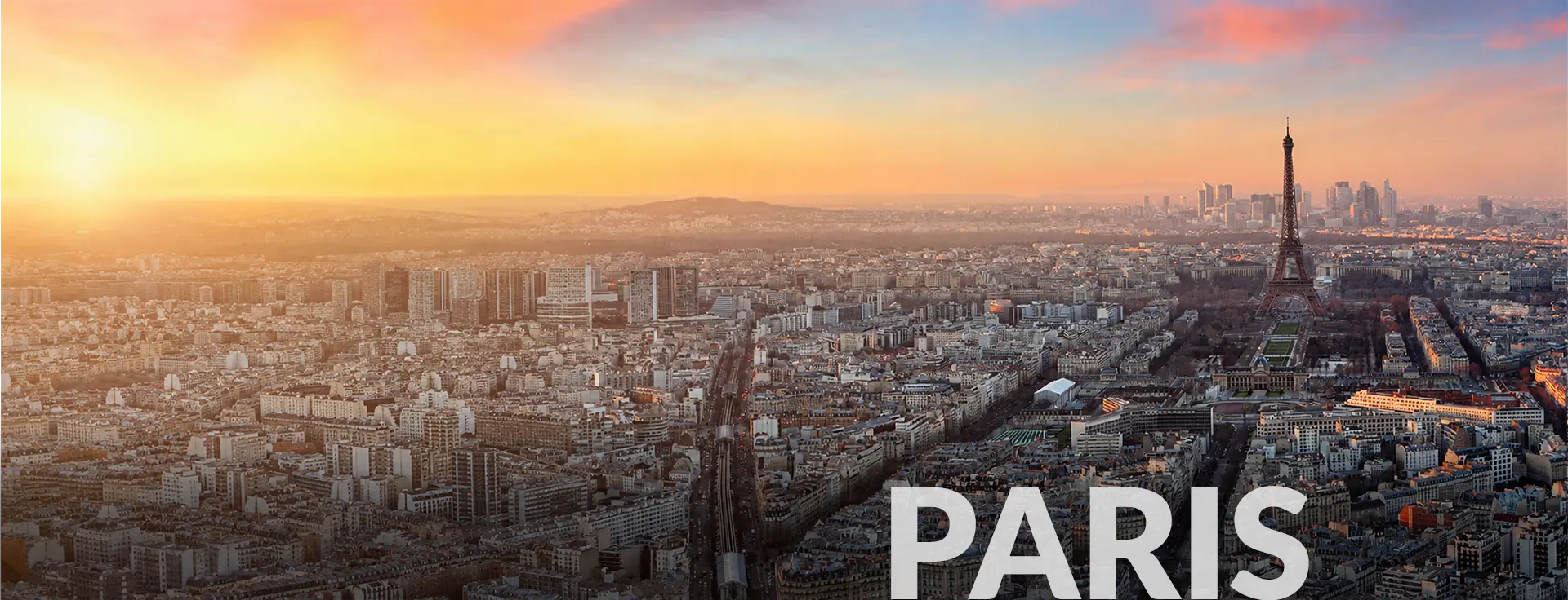 Paris skyline with the Eiffel Tower showcasing CLX's production facility and global presence in France.