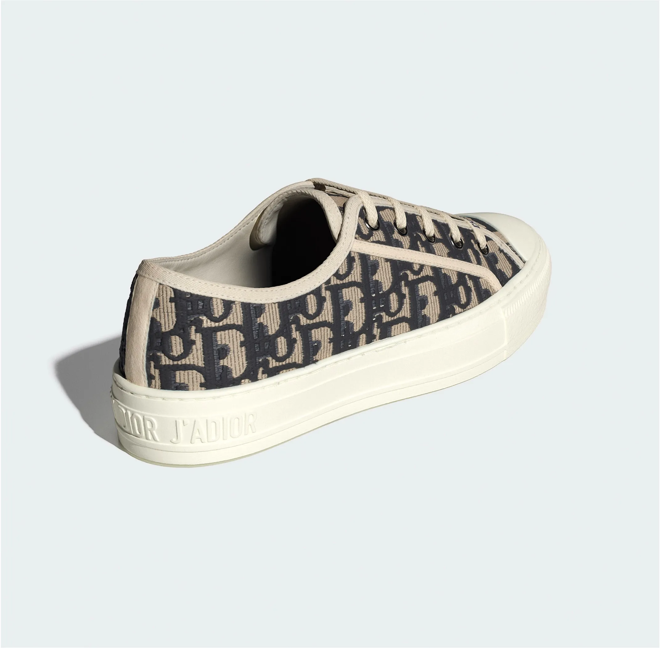 Dior low-top sneaker with signature Oblique monogram design displayed in portfolio image