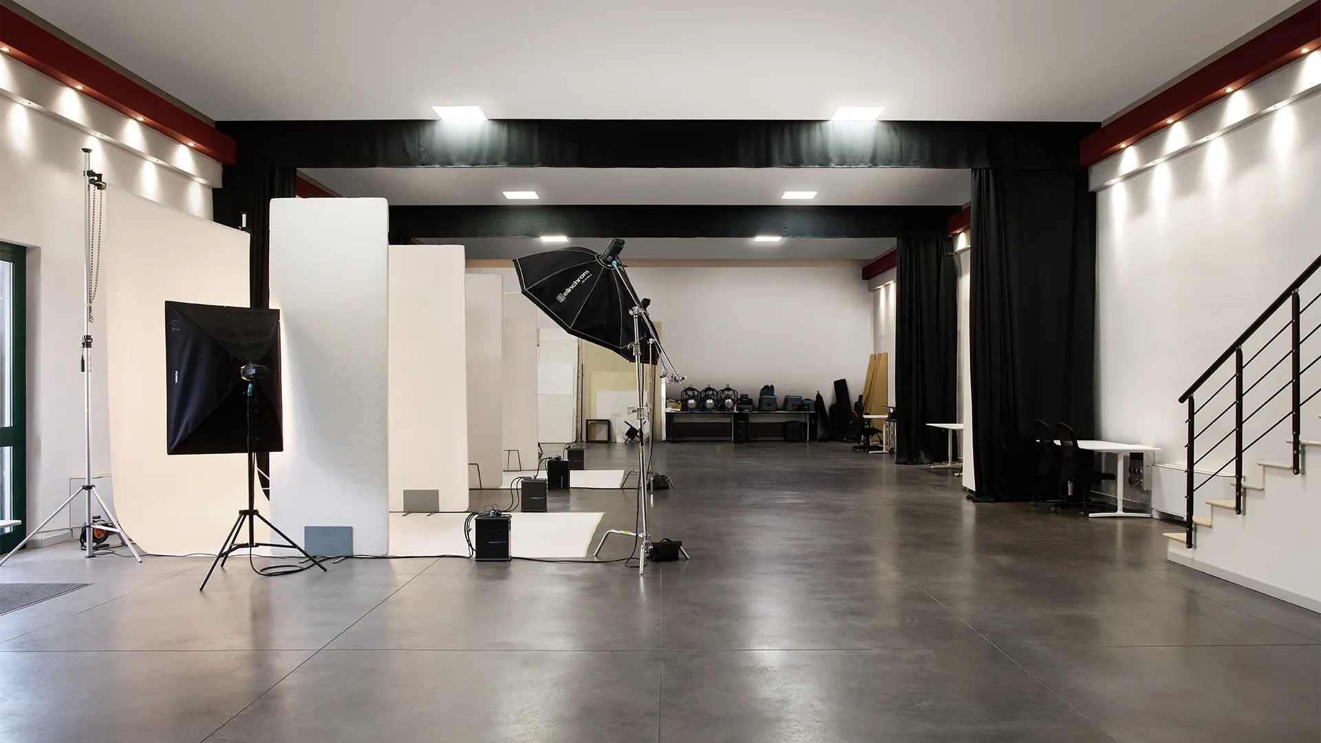 CLX Verona photo studio with professional photography sets and production space for commercial content creation