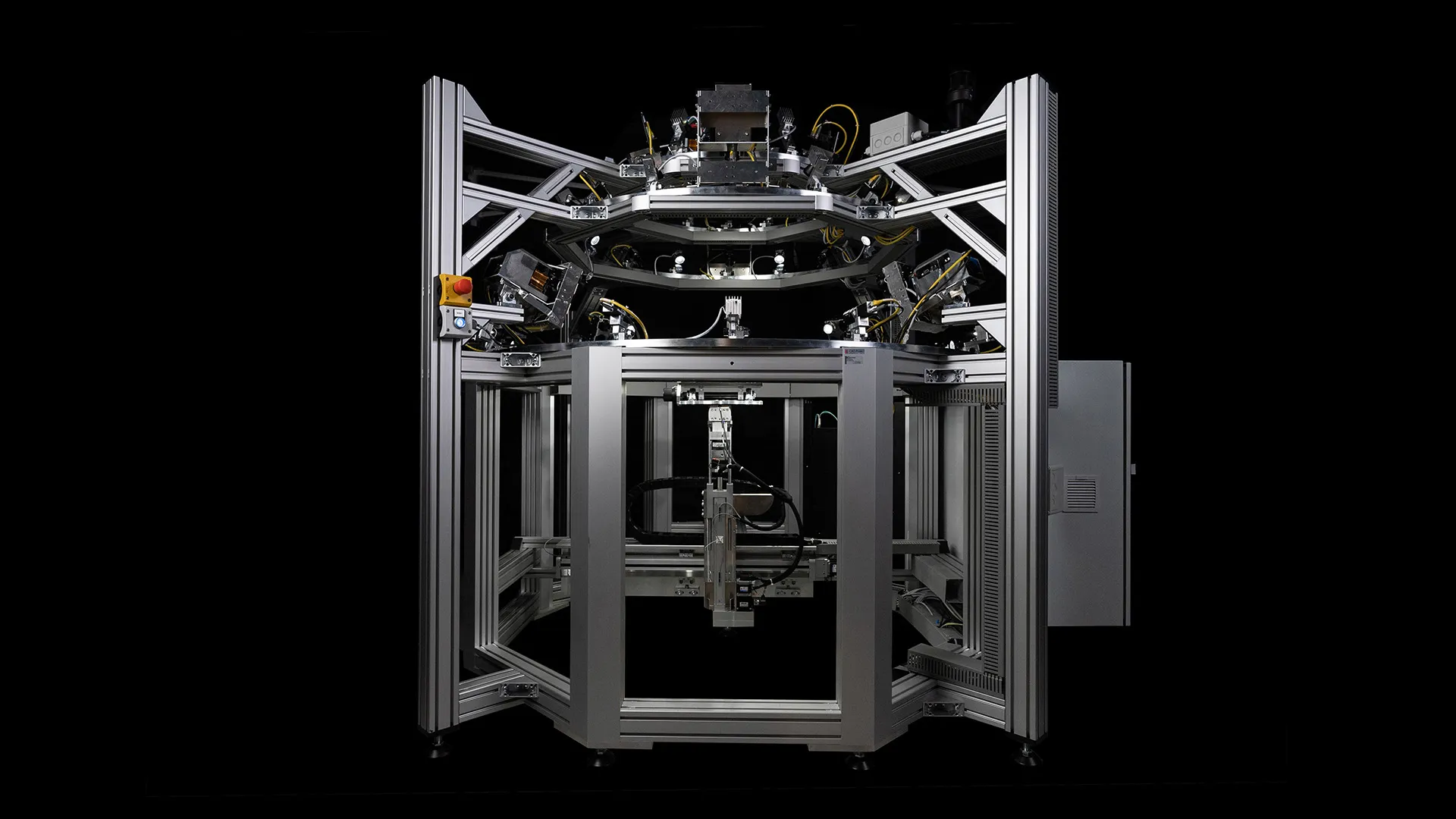 Advanced 3D scanning system at CLX Paris studio for creating accurate digital twins of physical products